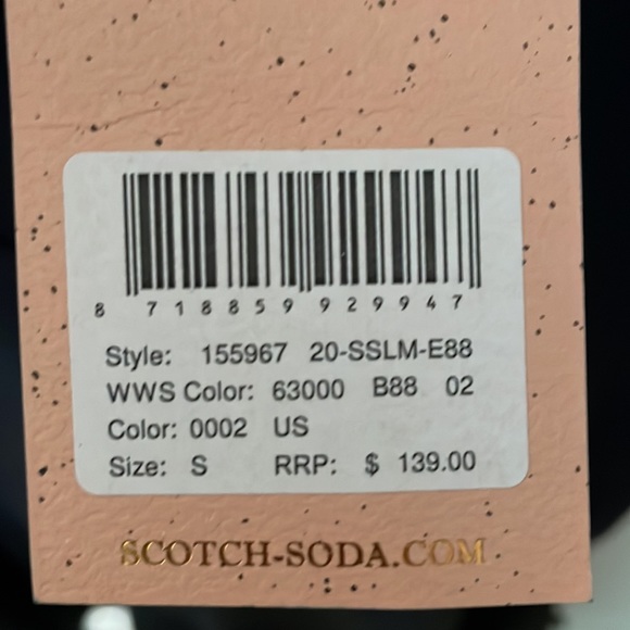 Navy Scotch and Soda asymmetrical dress - Picture 4 of 4